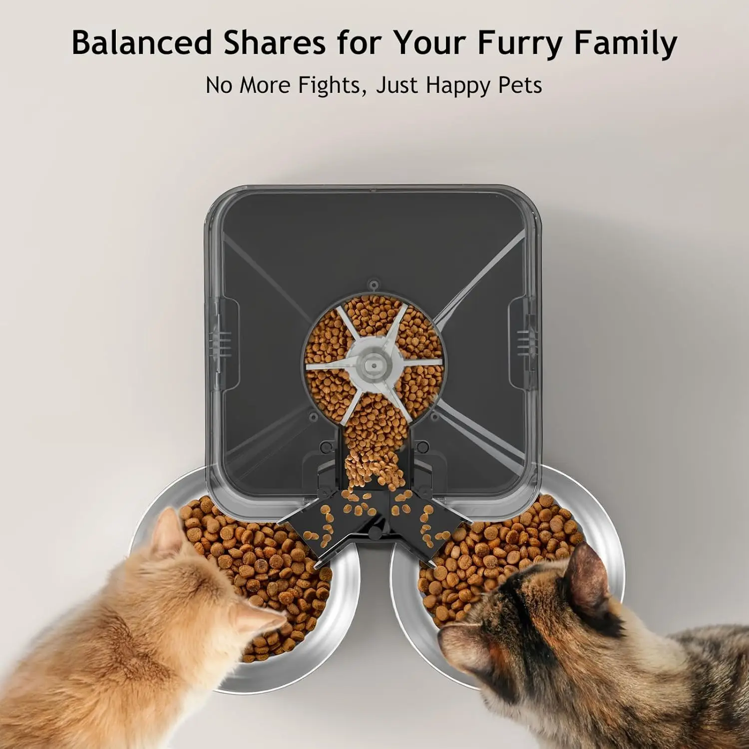 6L Automatic Cat Feeder for Tw - огляд і ціна Automatic Cat Feeder 6L Timed
