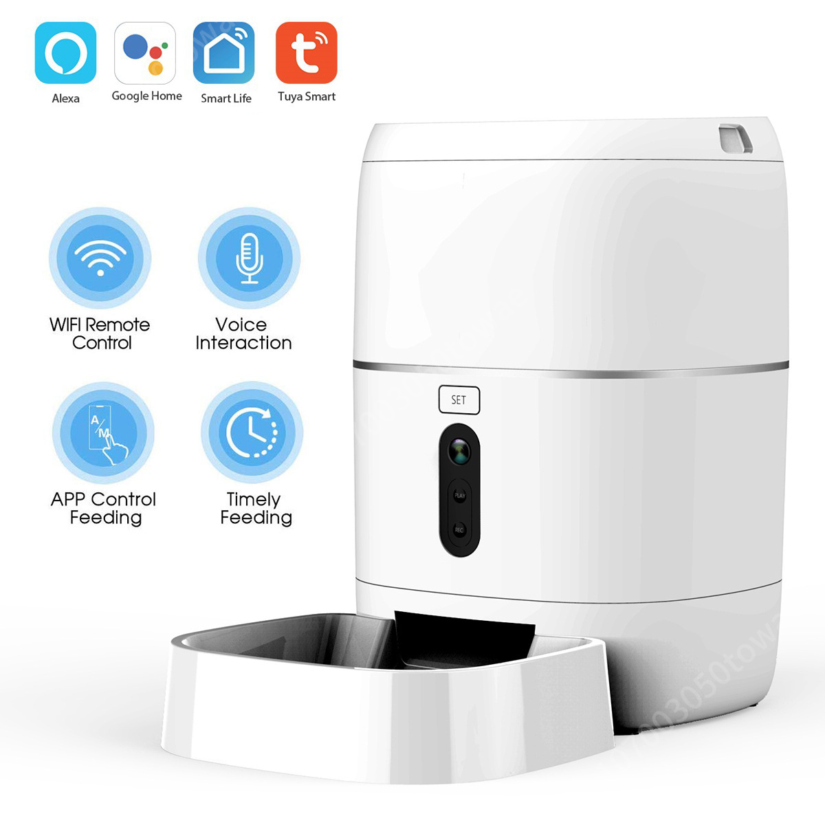 1080P Camera Tuya Smart Wifi A - огляд і ціна Automatic Cat Feeder 6L Timed