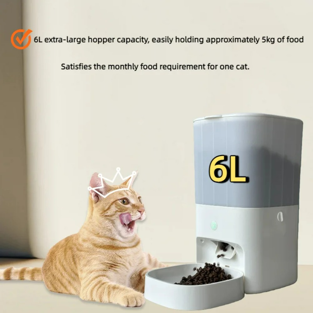 6L Automatic Timed Feeder Pet  - огляд і ціна Automatic Cat Feeder 6L Timed