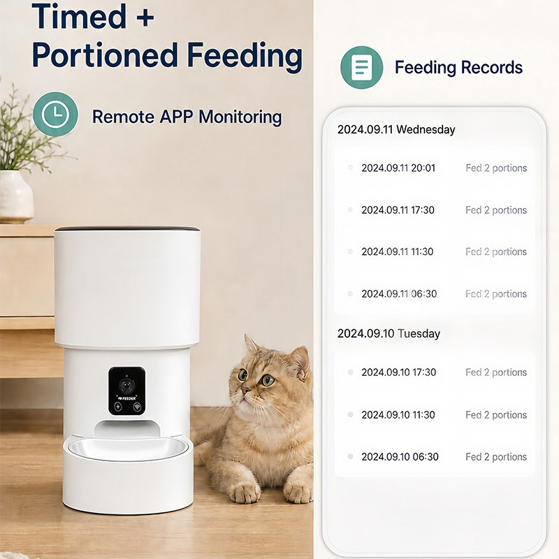 Smart Pet Feeder 4L WiFi Autom - огляд і ціна Pet Feeder App Control Portion