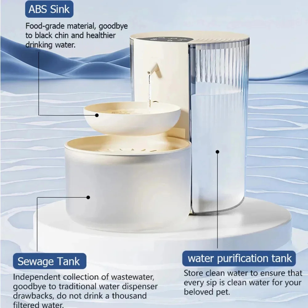 3L Large Capacity Pet Smart Wa - огляд і ціна Automatic Cat Water Dispenser 3L