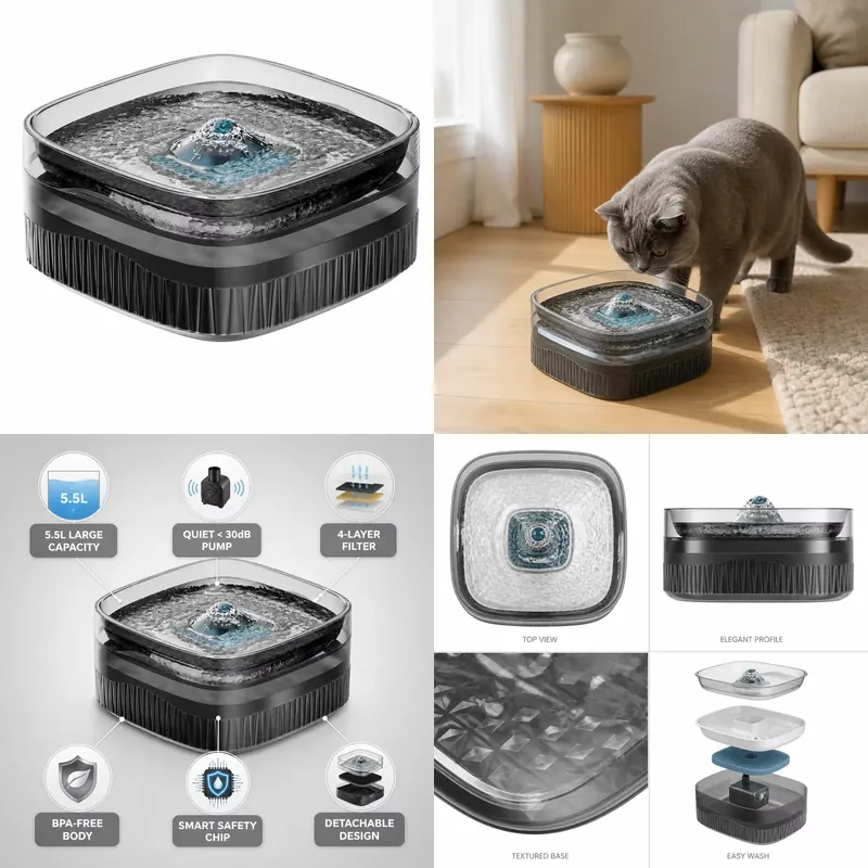 for 5.5L Large Capacity Pet Wa - огляд і ціна Dog Water Fountain Large