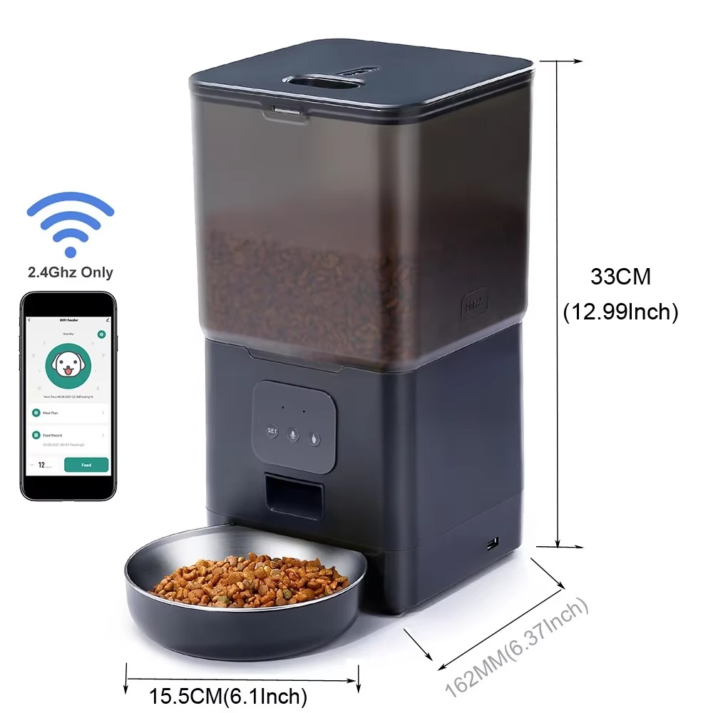 6L Smart Pet Feeder with APP C - огляд і ціна Automatic Cat Feeder 6L Timed