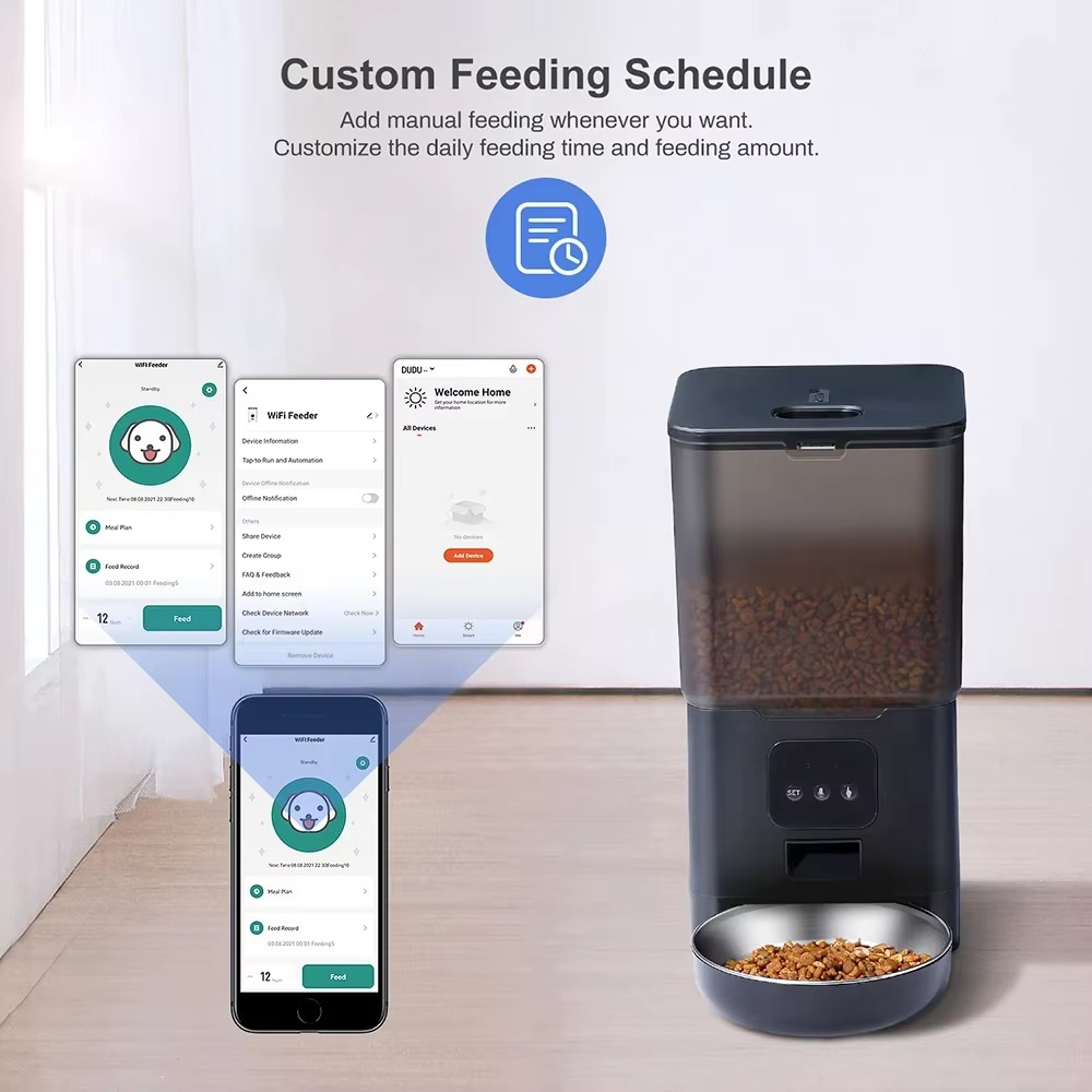 6L Smart Pet Feeder with APP C - огляд і ціна Automatic Cat Feeder 6L Timed