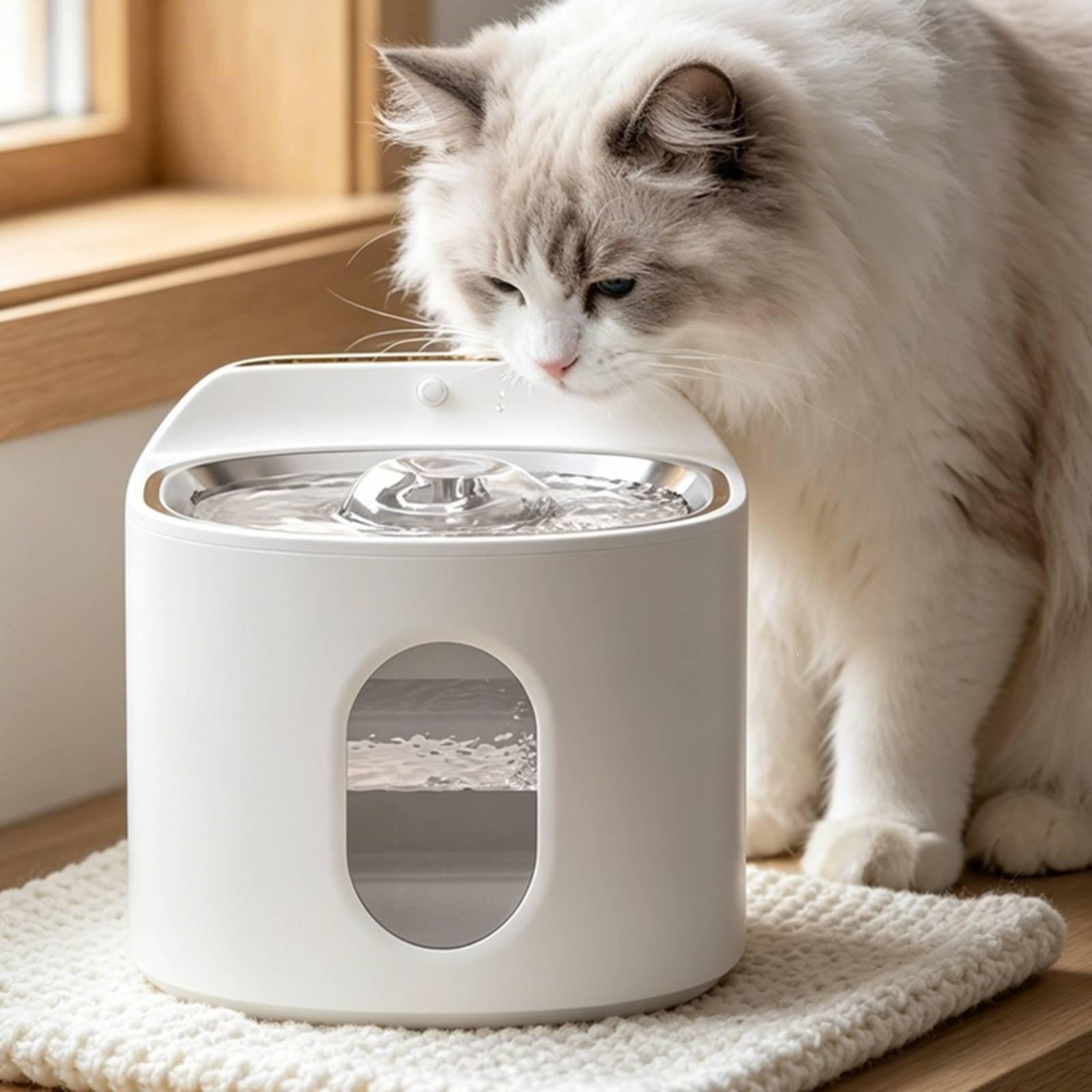 Rechargeable Automatic Drinkin - огляд і ціна Pet Water Fountain Stainless Steel