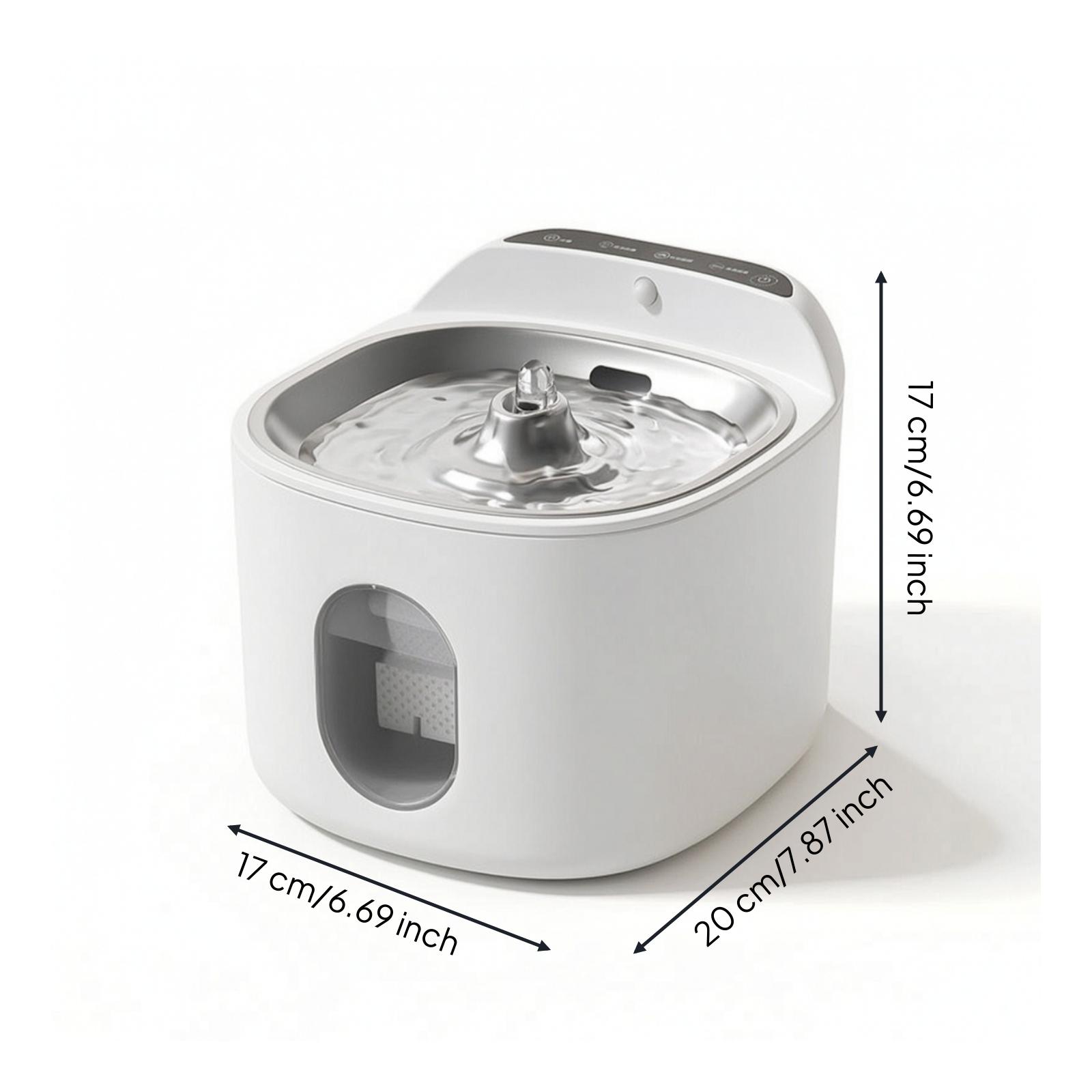 Rechargeable Automatic Drinkin - огляд і ціна Pet Water Fountain Stainless Steel