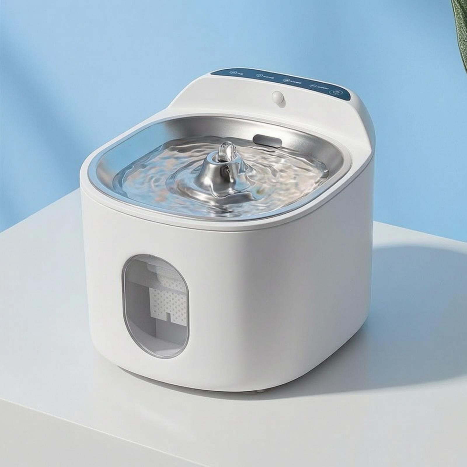 Rechargeable Automatic Drinkin - огляд і ціна Pet Water Fountain Stainless Steel