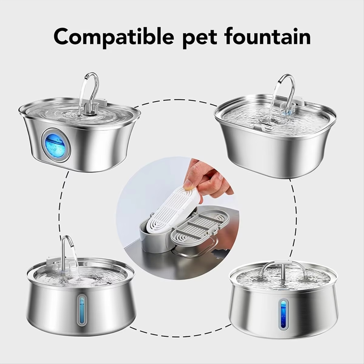 Cat and Dog Drinking Fountain  - огляд і ціна Pet Fountain Filter Replacement