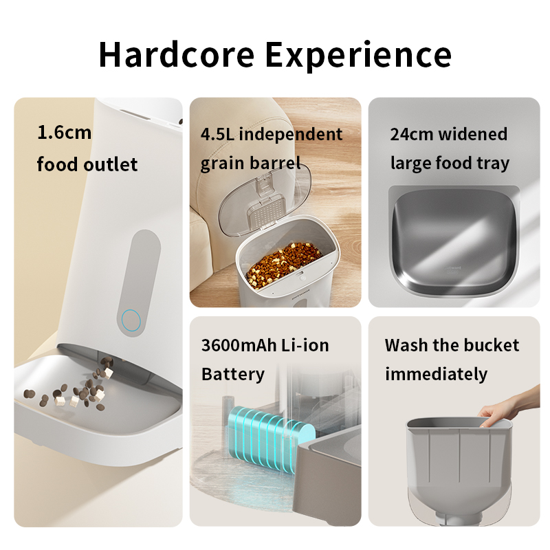 New Series 4.5L Smart Pet Feed - огляд і ціна Smart Pet Feeder Camera Wifi