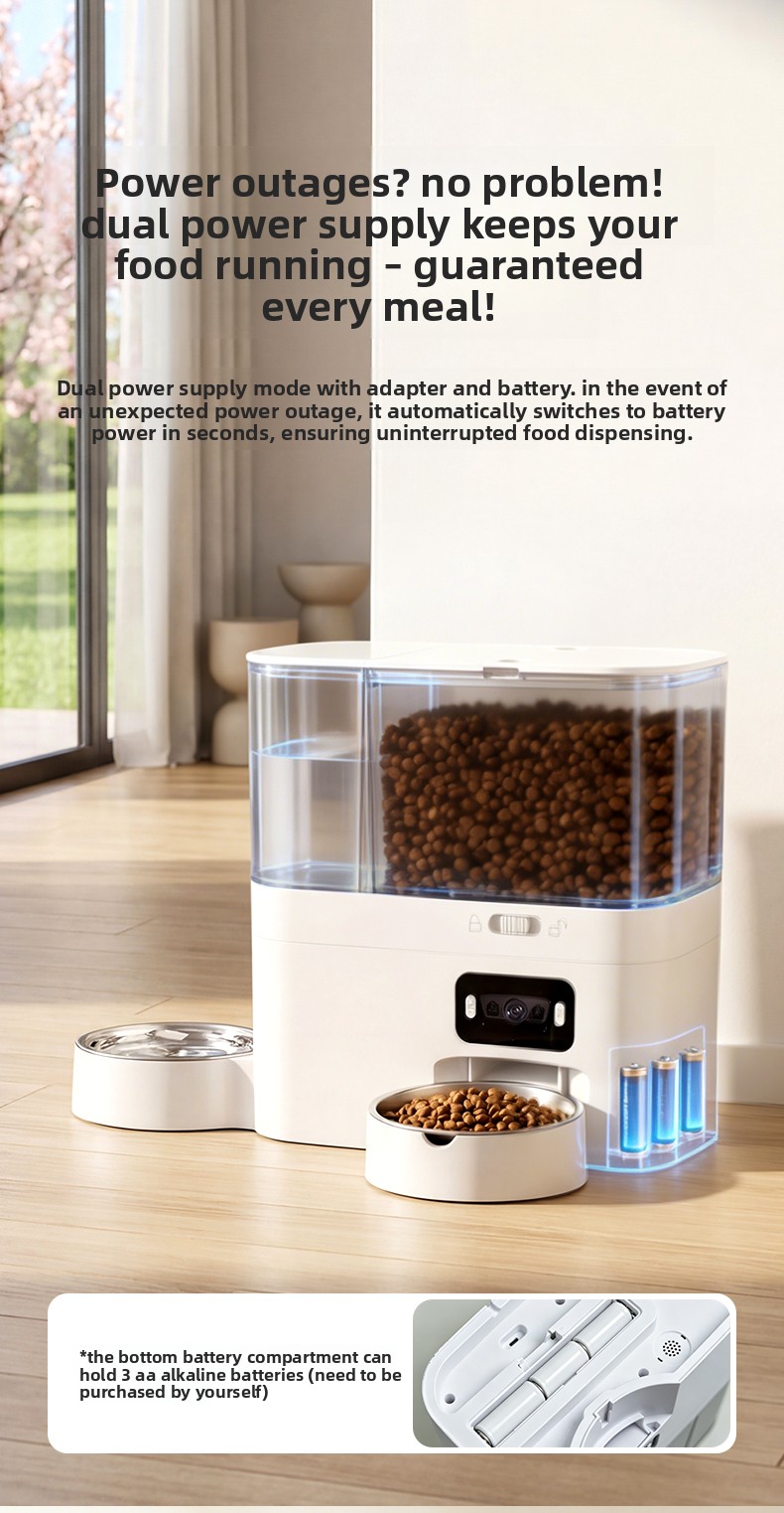 2 In 1 Smart Pet Feeder Water  - огляд і ціна Smart Pet Feeder Camera Wifi
