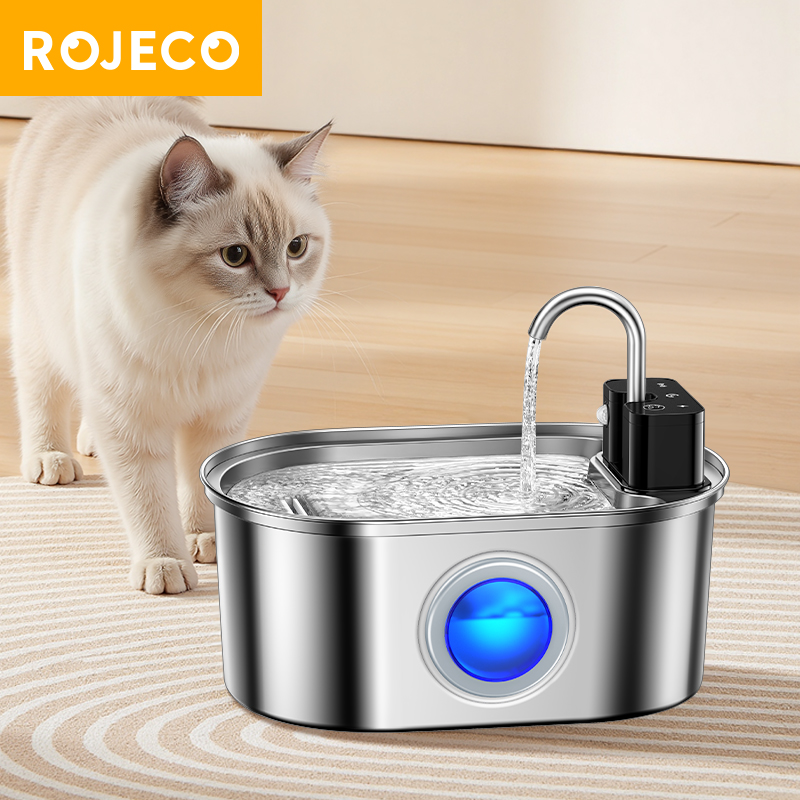 ROJECO Stainless Steel Cat Wat - огляд і ціна Smart Pet Water Fountain Wifi