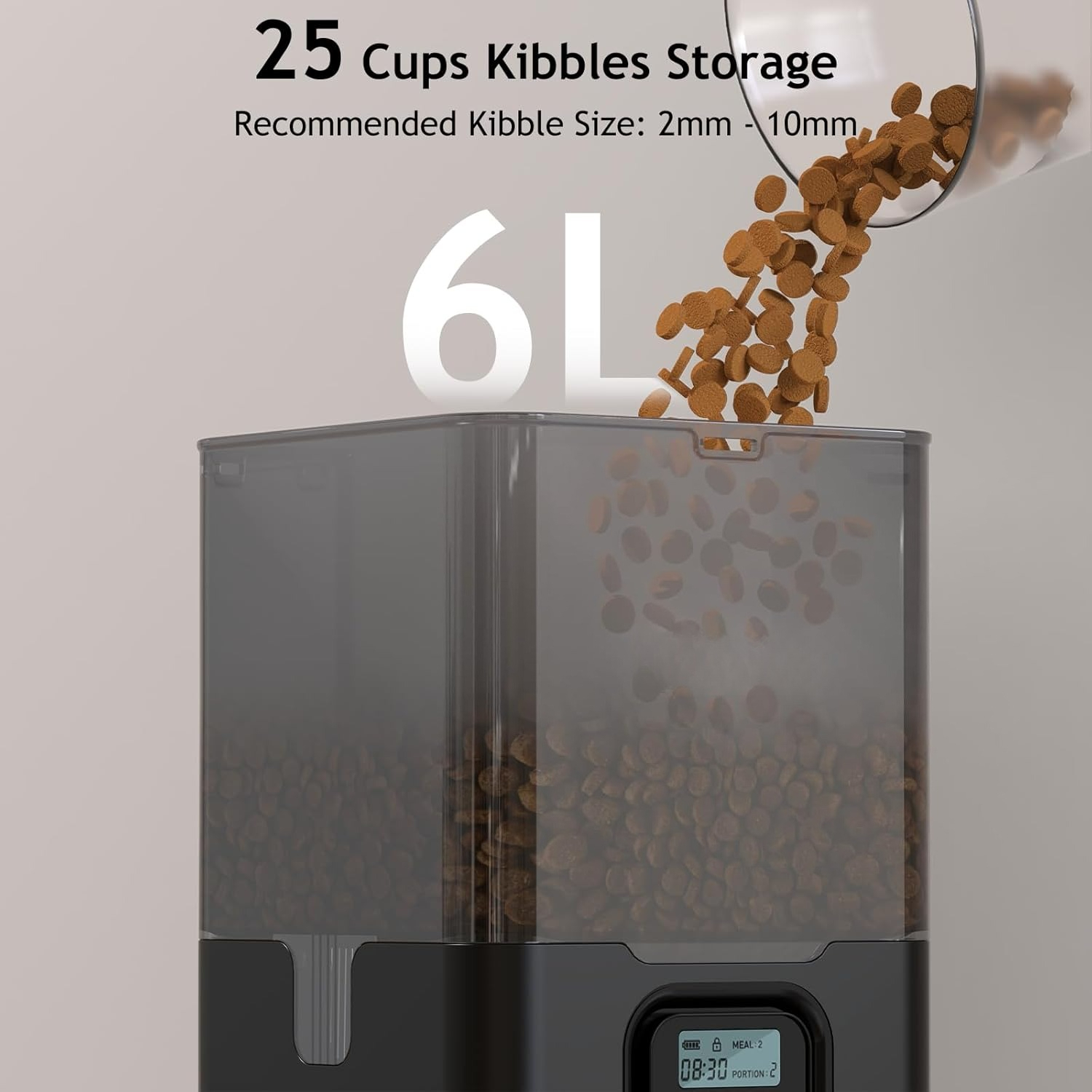 6L Automatic Smart Pet Feeder  - огляд і ціна Automatic Cat Feeder 6L Timed