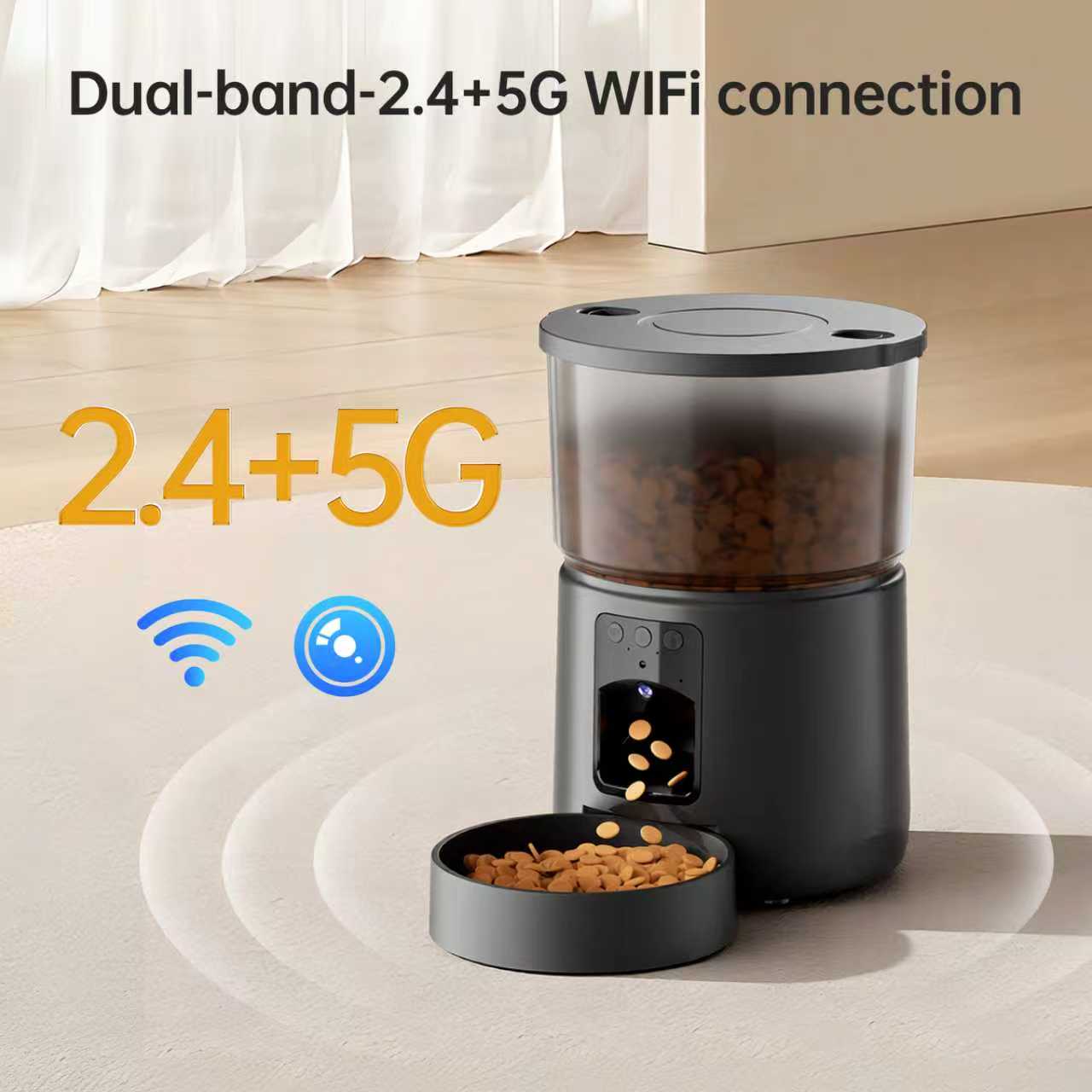 Automatic Cat Feeder with Came - огляд і ціна Smart Pet Feeder Camera Wifi