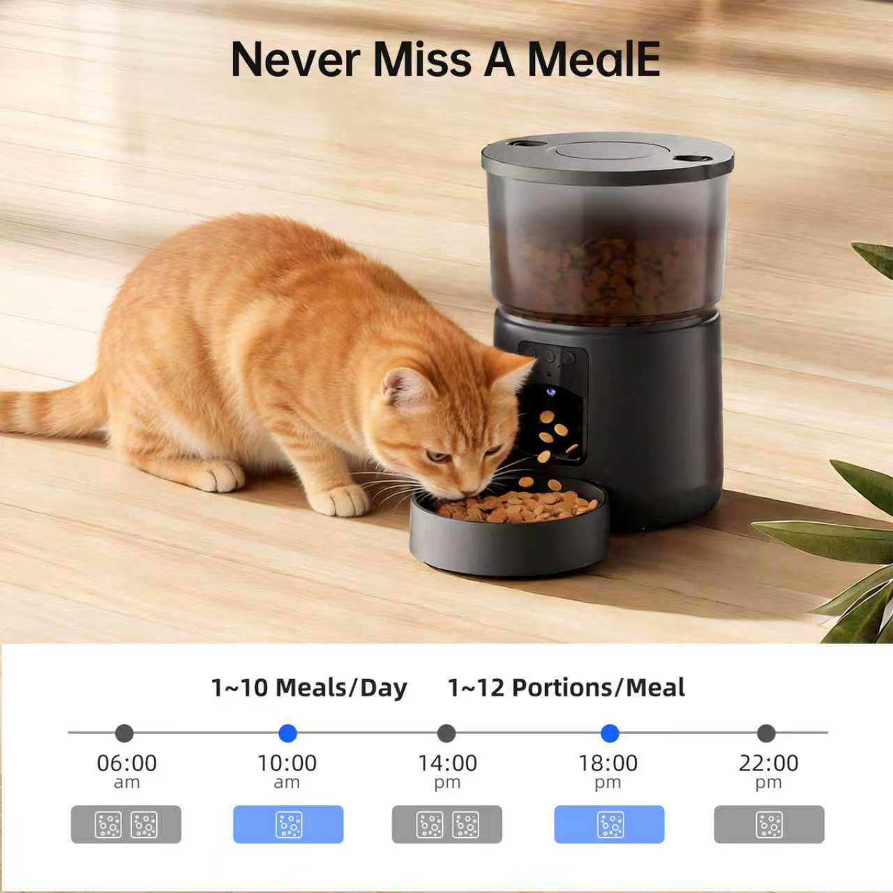 Automatic Cat Feeder with Came - огляд і ціна Smart Pet Feeder Camera Wifi