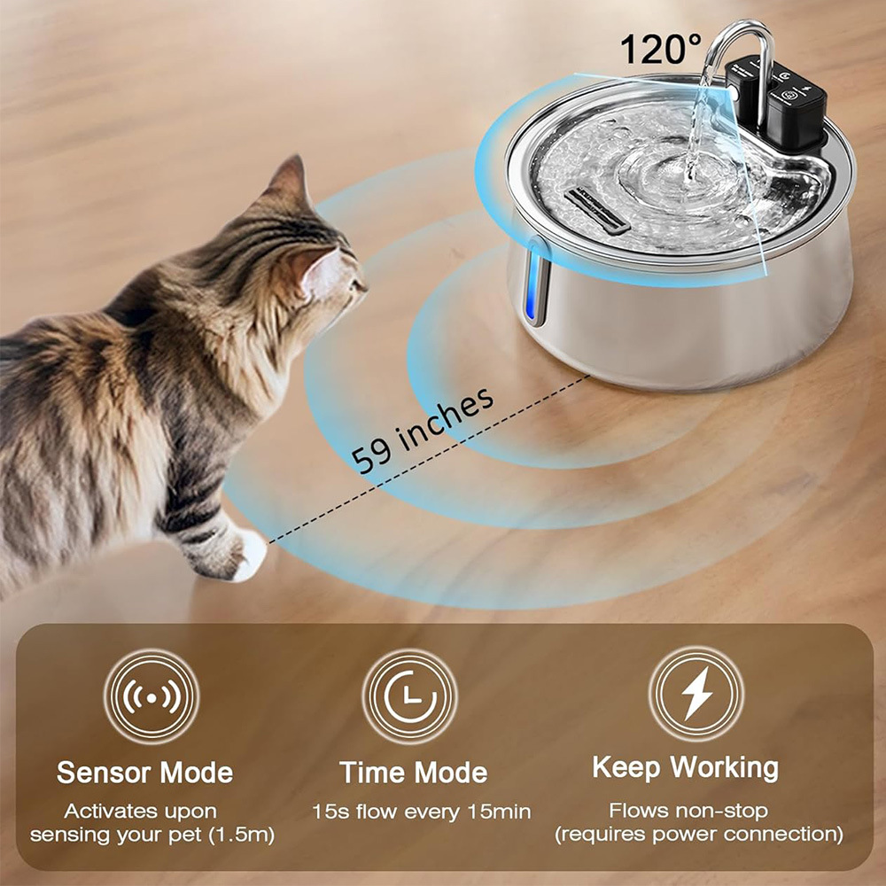 4L Wireless Recharge Stainless - огляд і ціна Smart Pet Water Fountain Wifi