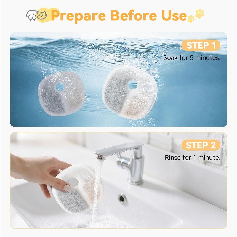Replacement Refill Filters for - огляд і ціна Pet Fountain Filter Replacement