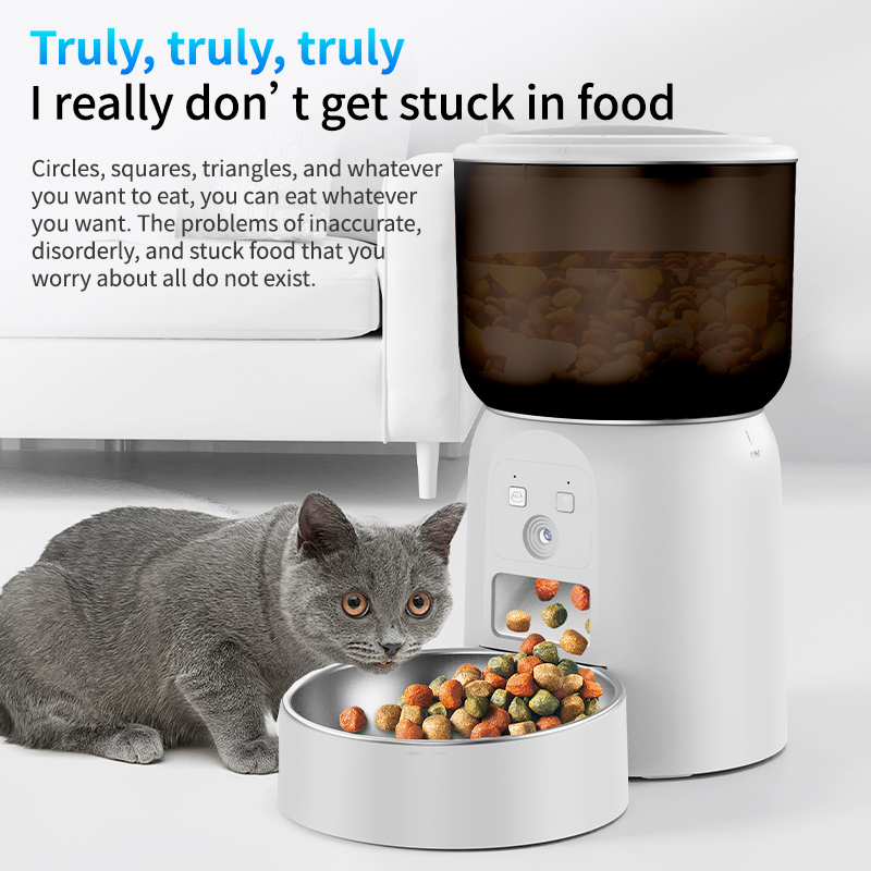 3L Stainless Steel Pet Feeder  - огляд і ціна Smart Pet Feeder Camera Wifi
