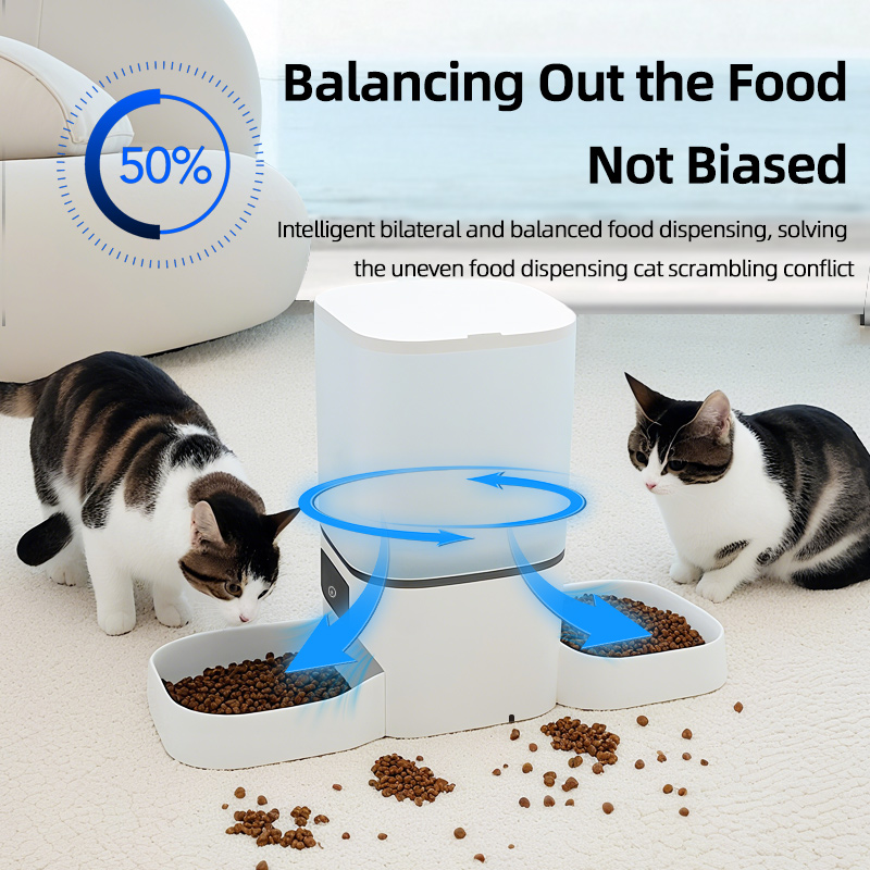 6L Double Bowl Tuya Smart WIFi - огляд і ціна Automatic Cat Feeder 6L Timed