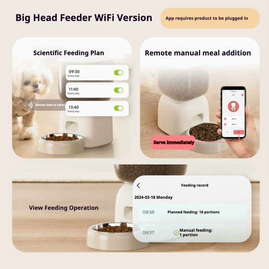 Smart WiFi Automatic Pet Feede - огляд і ціна Smart Pet Water Fountain Wifi