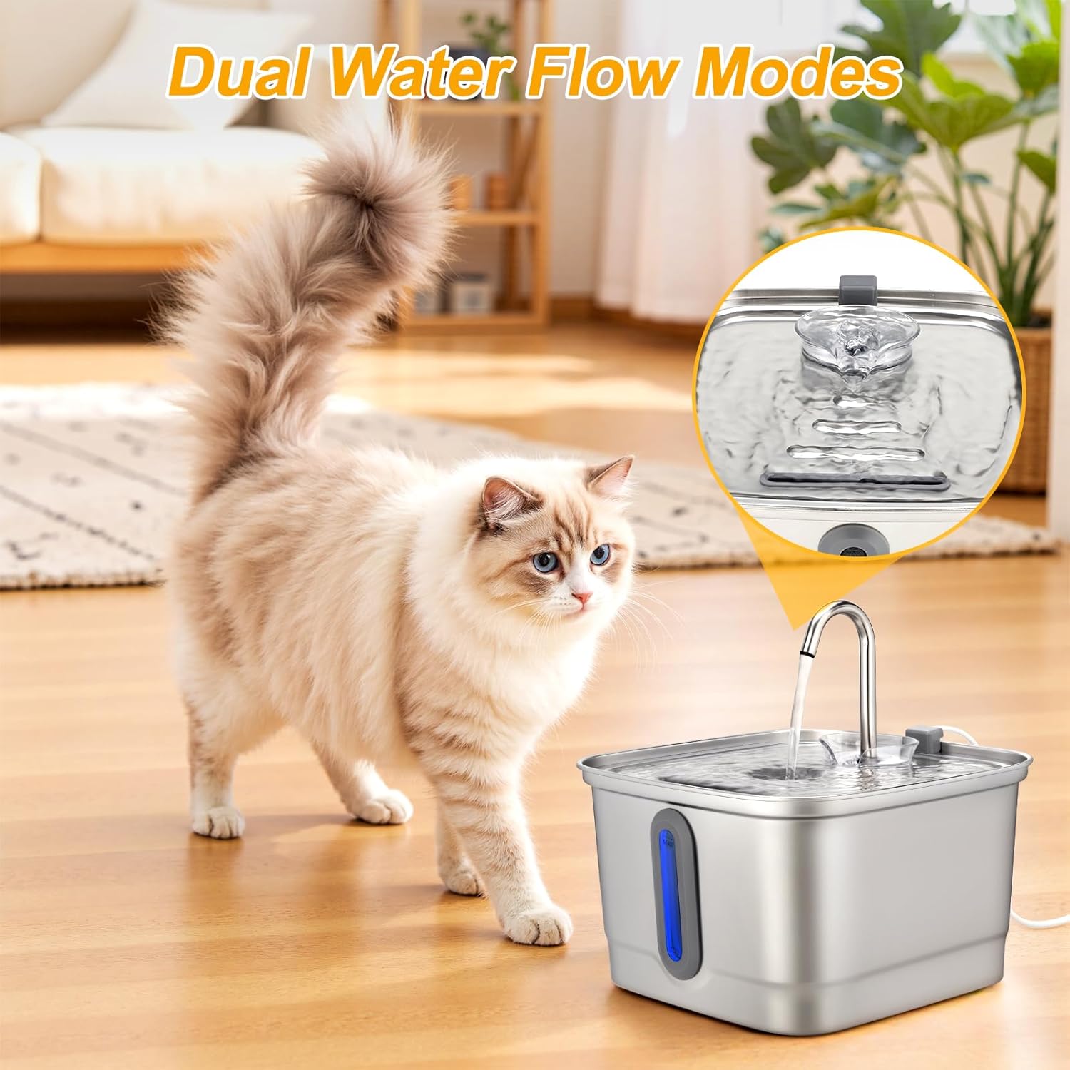 101oz/3L Stainless Steel Cat W - огляд і ціна Automatic Cat Water Dispenser 3L
