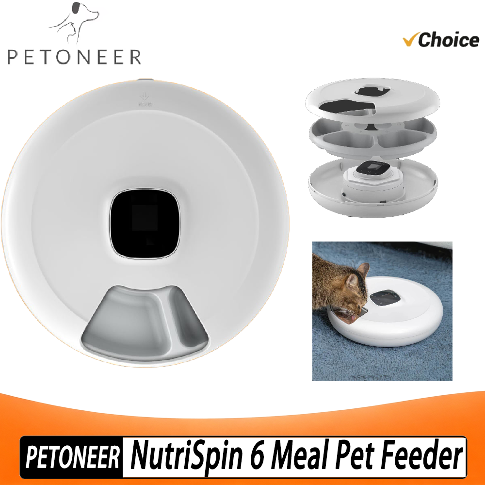 Petoneer NutriSpin 6 Meal Pet  - огляд і ціна Pet Feeder App Control Portion