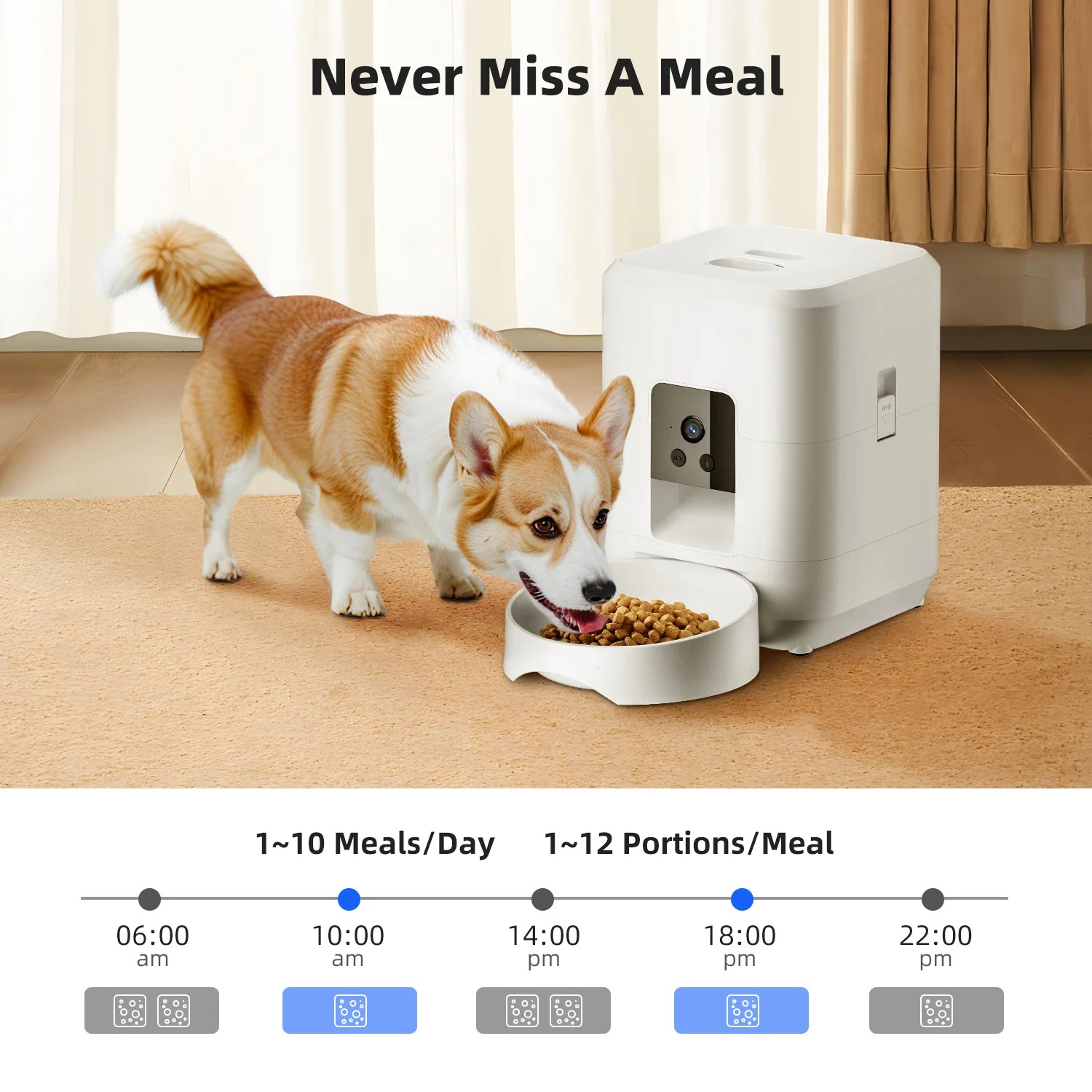 2L Wi-Fi Automatic Pet Feeder  - огляд і ціна Smart Pet Feeder Camera Wifi