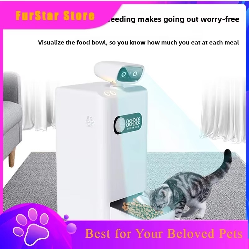 FurStarAutomatic Pet Feeder Wi - огляд і ціна Smart Pet Feeder Camera Wifi