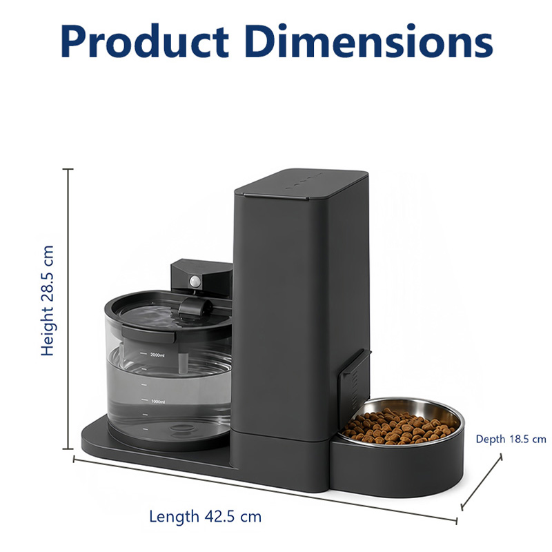 Integrated Pet Feeder 2-in-1 W - огляд і ціна Wireless Pet Water Fountain Battery