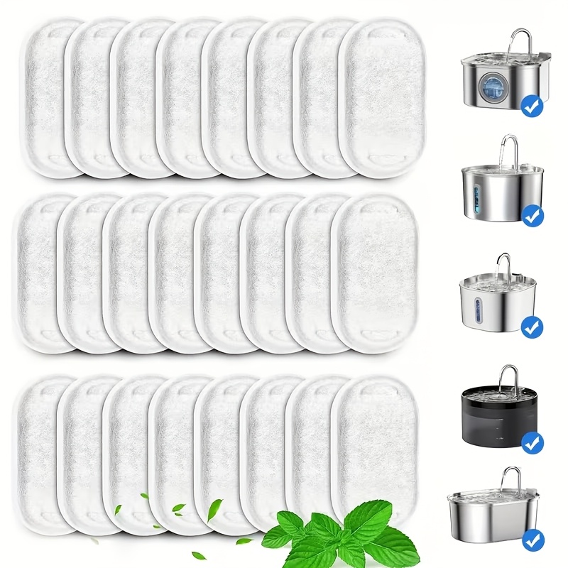 12pcs/24pcs Cat Water Dispense - огляд і ціна Pet Fountain Filter Replacement