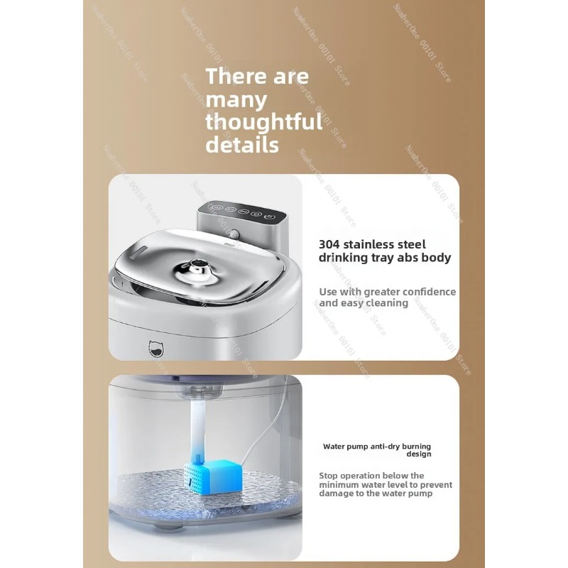Smart Pet Water Fountain Autom - огляд і ціна Wireless Pet Water Fountain Battery