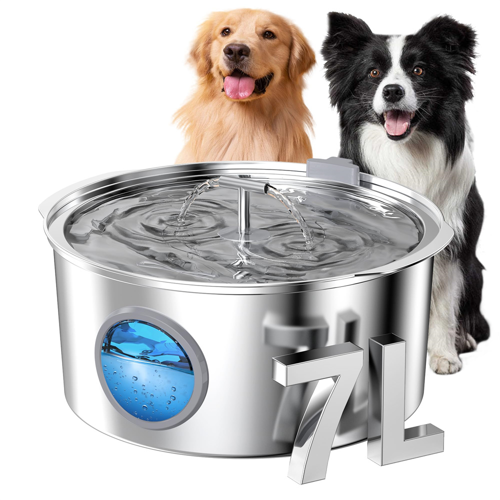 7L Large Capacity Stainless st - огляд і ціна Dog Water Fountain Large