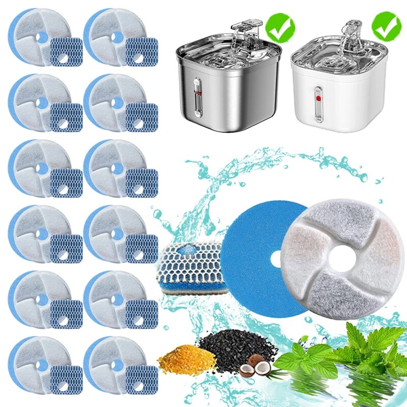 12pcs/set Replacement Filters  - огляд і ціна Pet Fountain Filter Replacement