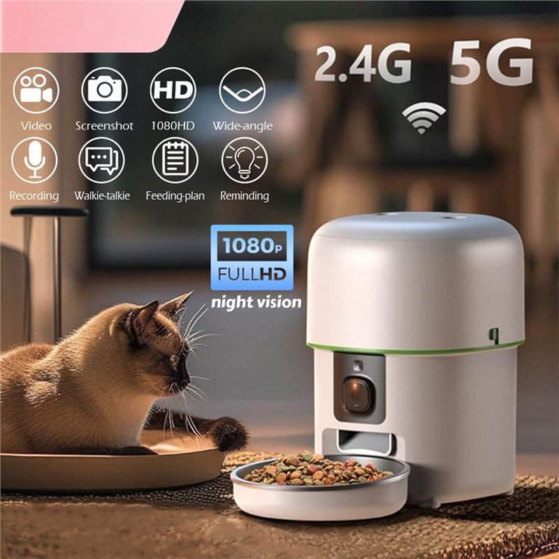 Smart Pet Cat Food Kibble Disp - огляд і ціна Smart Pet Feeder Camera Wifi