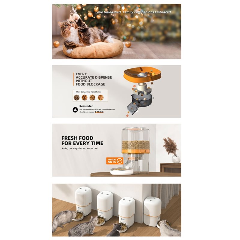 Smart Pet Cat Food Kibble Disp - огляд і ціна Smart Pet Feeder Camera Wifi