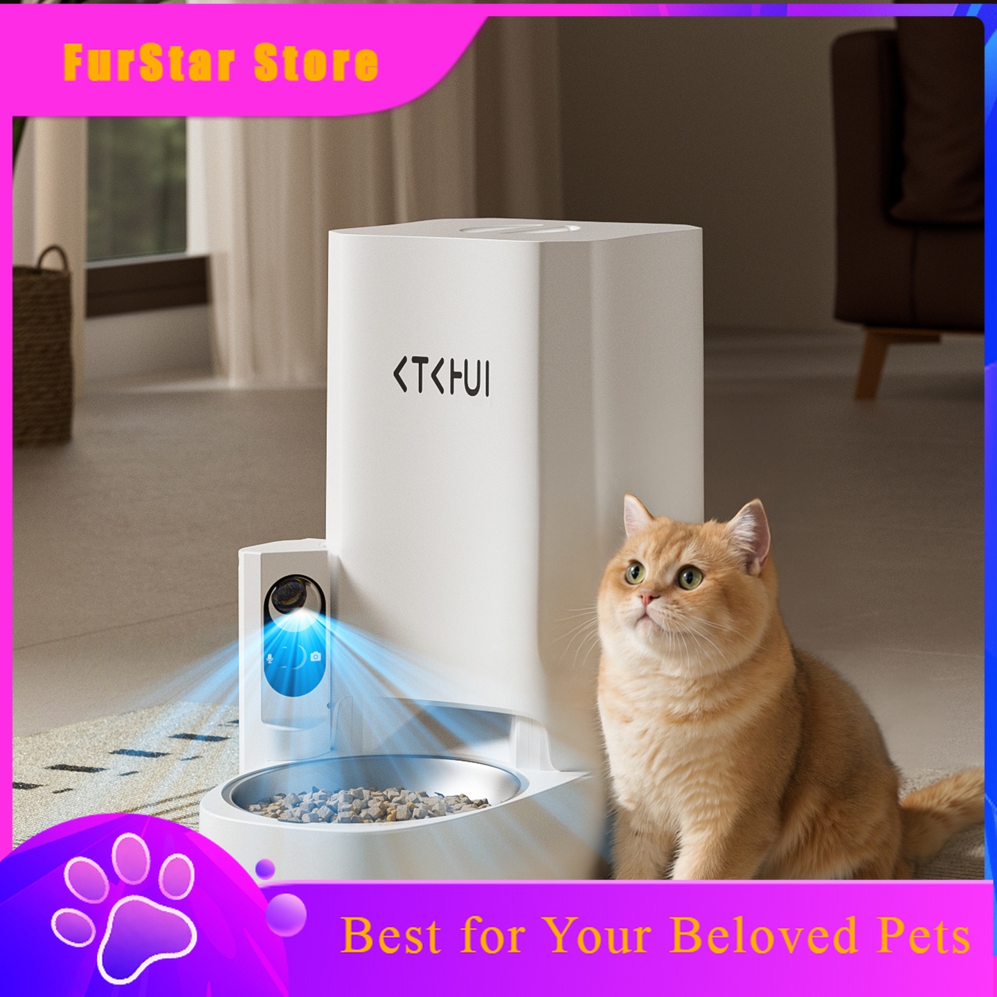 FurStarNew Smart XL Capacity P - огляд і ціна Pet Feeder App Control Portion
