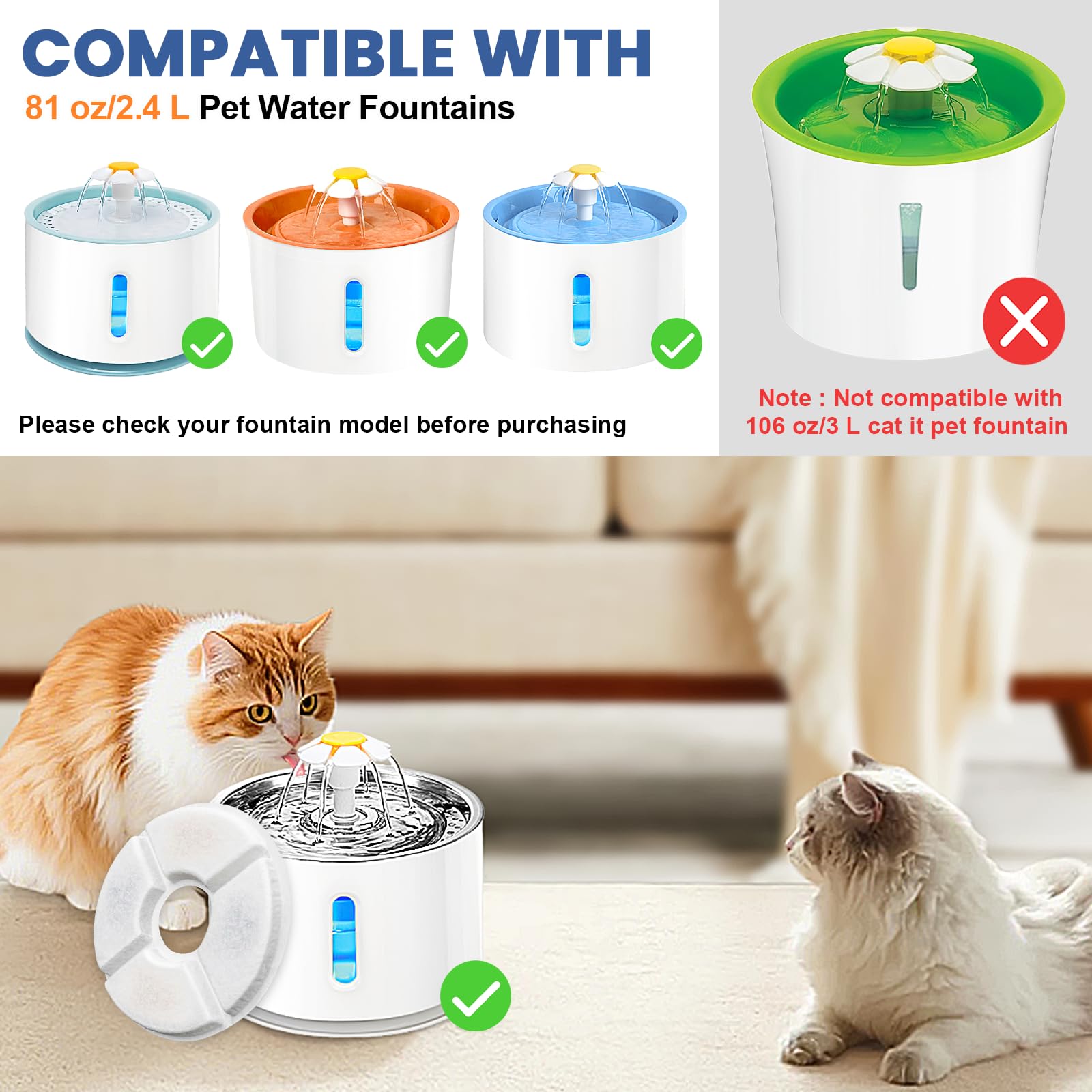 Cat Water Fountain Filter Repl - огляд і ціна Pet Water Fountain Pump Replacement