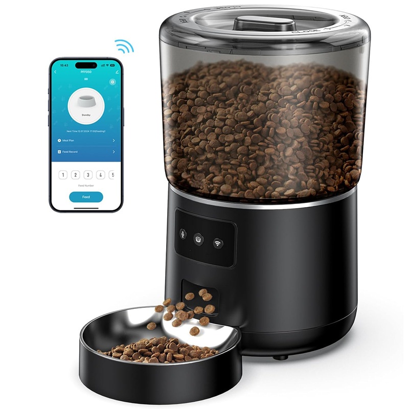 Pet Automatic Feeder 4L Smart  - огляд і ціна Smart Pet Feeder Camera Wifi