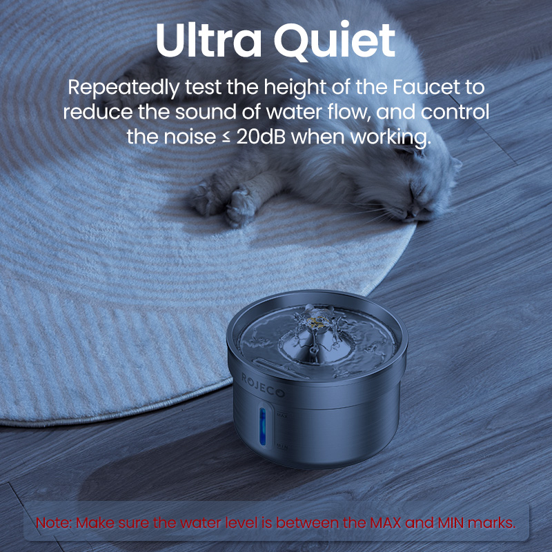 ROJECO Stainless Steel Pet Dri - огляд і ціна Smart Pet Water Fountain Wifi