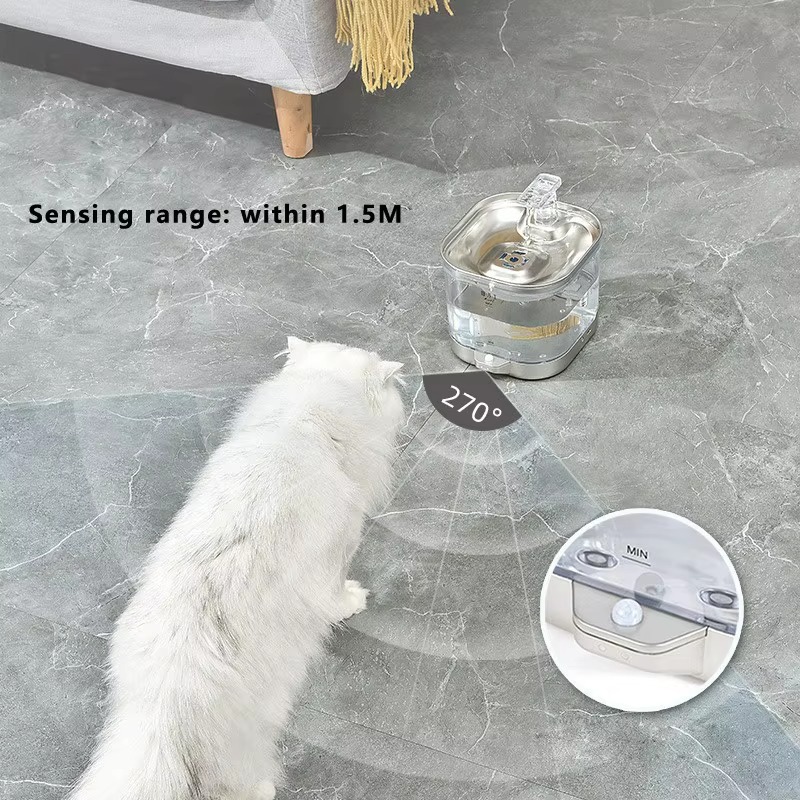 Automatic Pet Drinking Fountai - огляд і ціна Wireless Pet Water Fountain Battery