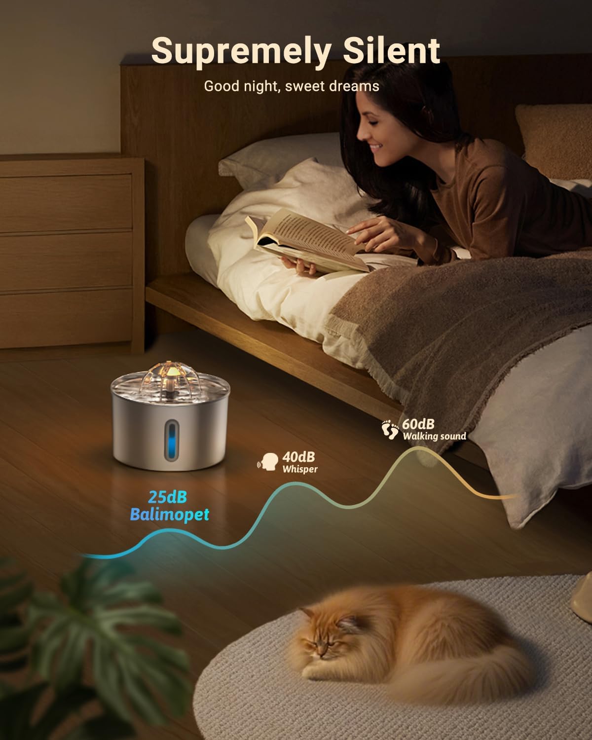 ZYFeeder 2.2L Stainless Steel  - огляд і ціна Smart Pet Water Fountain Wifi