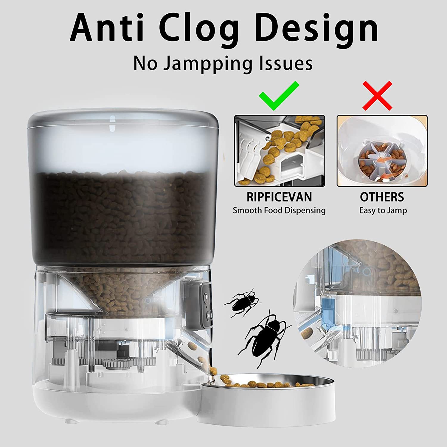 4L WiFi Smart Automatic Pet Fe - огляд і ціна Pet Feeder App Control Portion