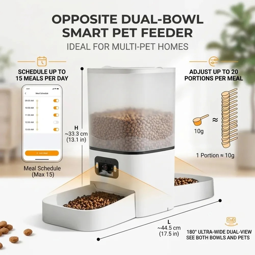6L Smart Automatic Pet Feeder  - огляд і ціна Automatic Cat Feeder 6L Timed