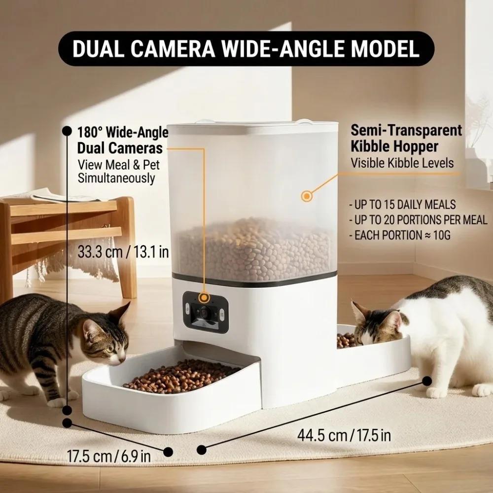 6L Smart Automatic Pet Feeder  - огляд і ціна Automatic Cat Feeder 6L Timed