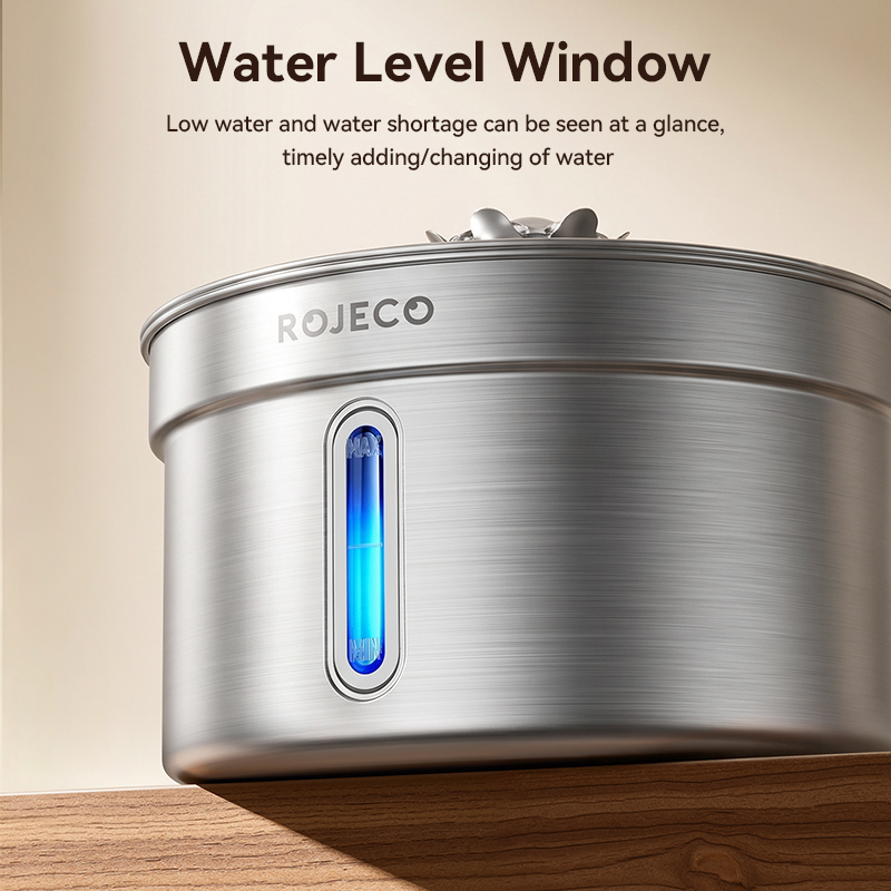ROJECO 4L Stainless Steel Cat  - огляд і ціна Pet Water Fountain Stainless Steel
