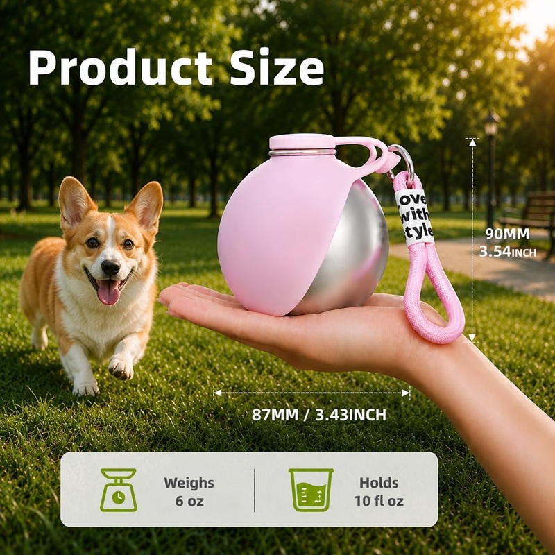 Dog Water Bottle Stainless Ste - огляд і ціна Pet Water Fountain Stainless Steel