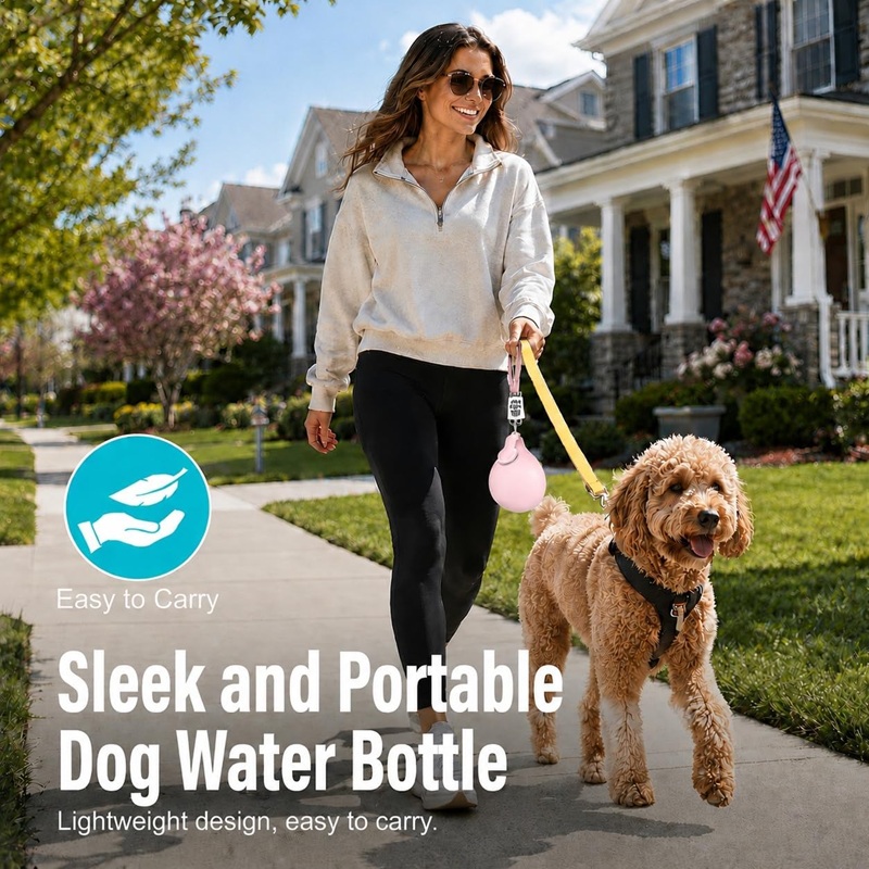 Dog Water Bottle Stainless Ste - огляд і ціна Pet Water Fountain Stainless Steel