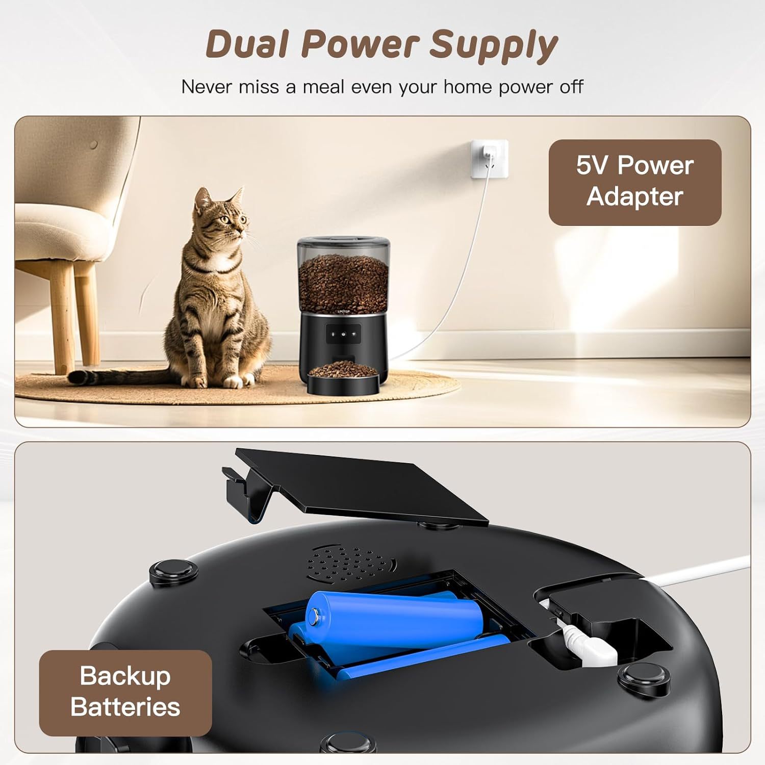 4L Smart WiFi Pet Feeder, APP- - огляд і ціна Pet Feeder App Control Portion