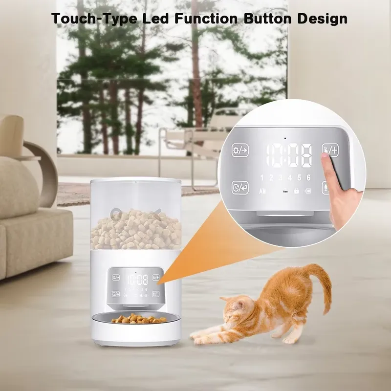 Automatic Pet Food Dispenser 3 - огляд і ціна Automatic Cat Feeder 6L Timed