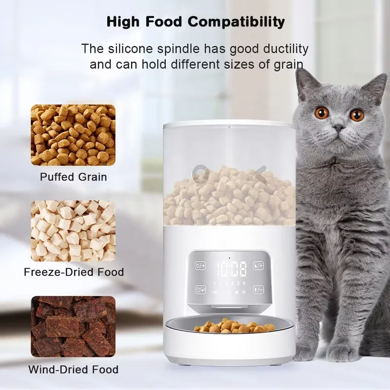 Automatic Pet Food Dispenser 3 - огляд і ціна Automatic Cat Feeder 6L Timed