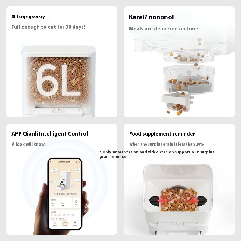 2025 Smart Pet Feeder  Eco-Fri - огляд і ціна Automatic Cat Feeder 6L Timed